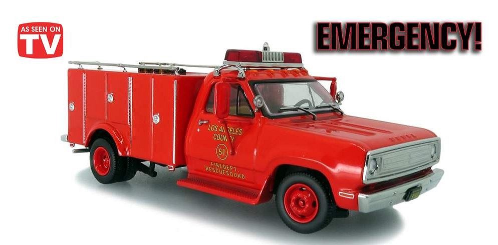 Classic Emergency Die-Cast Metal 2 FIRE ENGINES 