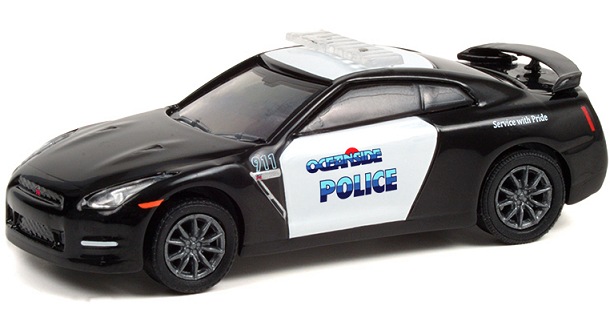 R35 Maisto 1:64 LOOSE Collectible 2009 NISSAN GTR GT-R Police Pursuit Car 
